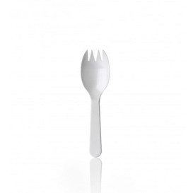 Tenedor Plastico SPORK 98mm (1.000 Uds)