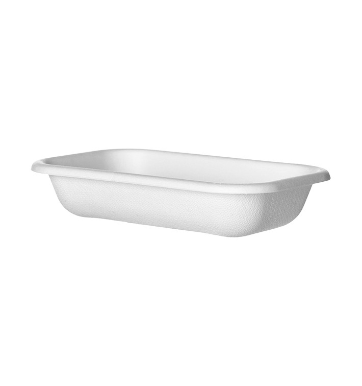 Ökologische Verpackung Weiß 470ml 18,0x12,0x4,0cm (400 Stück) Ökologische Verpackung Weiß 470ml 18,0x12,0x4,0cm (400 Stück)