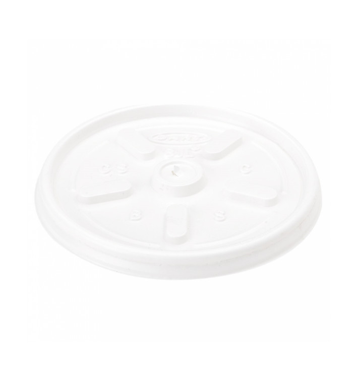 Flacher Deckel für Styroporbecher 4Oz/120ml Ø6,9cm (1000 Stück) Flacher Deckel für Styroporbecher 4Oz/120ml Ø6,9cm (1000 Stück)