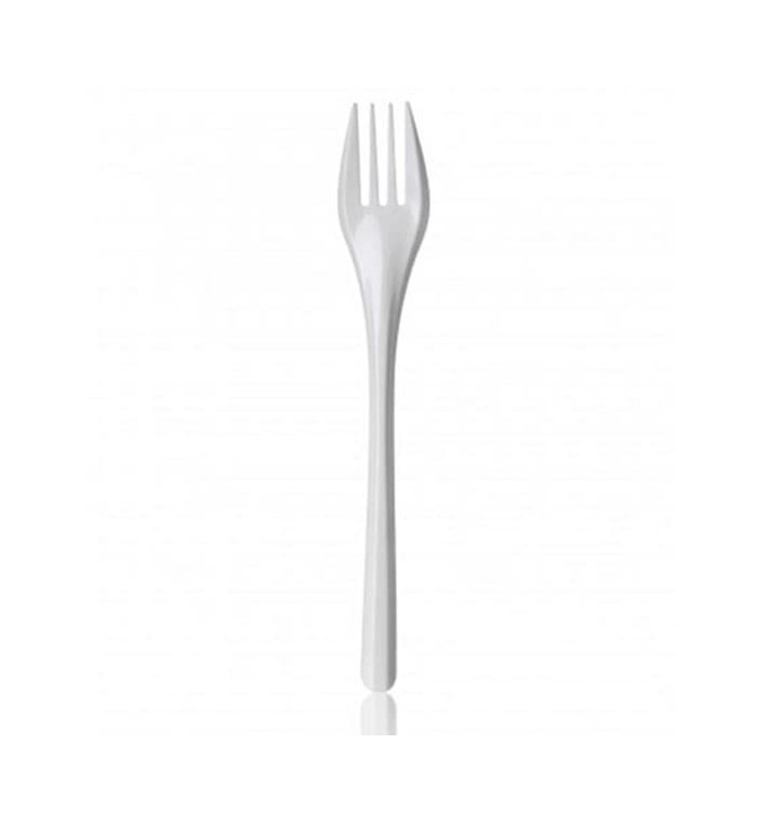 Weiße Plastikgabel "Economy" 165mm Weiße Plastikgabel "Economy" 165mm