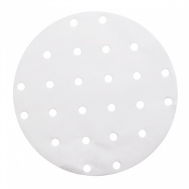 Wachpapier für Bambusdämpfer Weiss Ø20 cm (250 Stück)