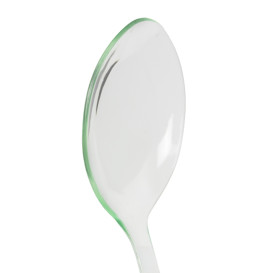 Häppchen-Löffel Plastik Water Green 12cm (100 Stück)