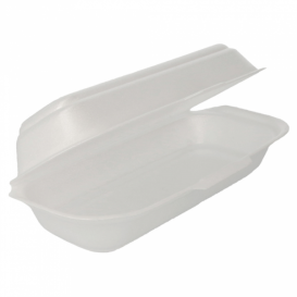Verpackung Hot Dog Styropor weiß 210x105x640mm (125 Stück)