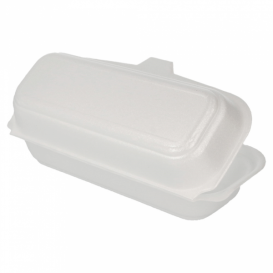 Verpackung Hot Dog Styropor weiß 210x105x640mm (125 Stück)