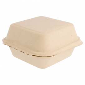 Burger-Box Zuckerrohr 152x152x84mm (600 Stück)