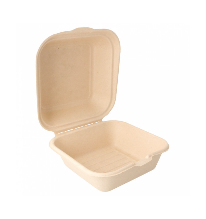 Burger-Box Zuckerrohr 152x152x84mm (50 Stück) Burger-Box Zuckerrohr 152x152x84mm (50 Stück)