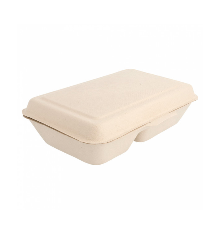 Menübox Zuckerrohr 2-Geteilt 225x165x64mm (500 Stück) Menübox Zuckerrohr 2-Geteilt 225x165x64mm (500 Stück)