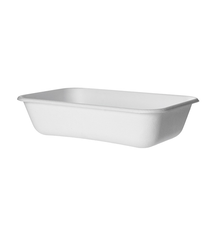 Ökologische Verpackung Weiß 940ml 21,5x14,0x5,0 cm (400 Stück) Ökologische Verpackung Weiß 940ml 21,5x14,0x5,0 cm (400 Stück)