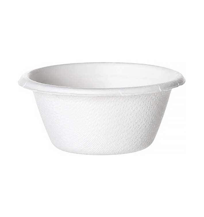 Soβenbecher aus Zuckerrohr Bagasse Weiß 60ml (50 Stück) Soβenbecher aus Zuckerrohr Bagasse Weiß 60ml (50 Stück)
