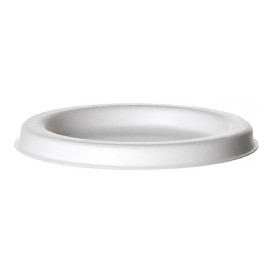 Deckel für Soβenbecher aus Zuckerrohr Bagasse Weiß 120ml (50 Stück)