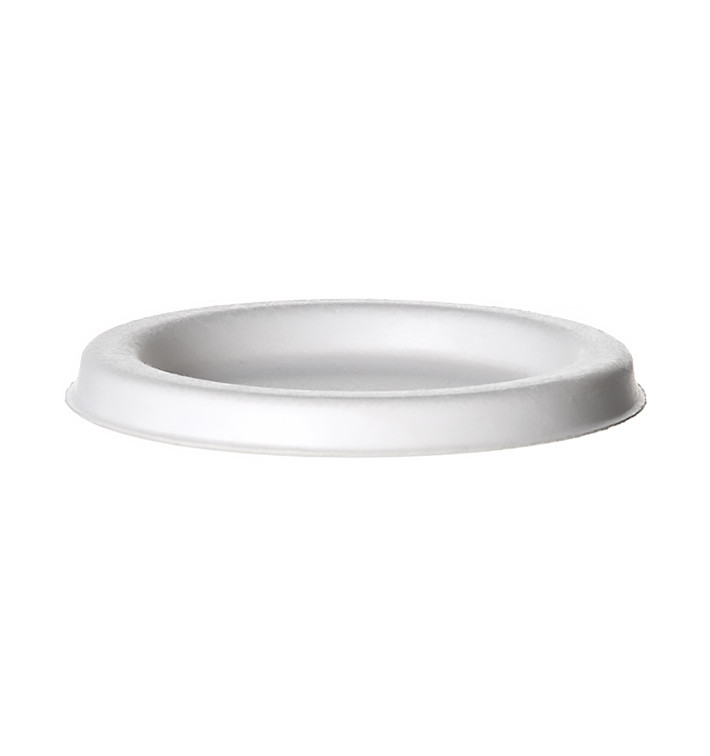 Deckel für Soβenbecher aus Zuckerrohr Bagasse Weiß 120ml (1800 Stück) Deckel für Soβenbecher aus Zuckerrohr Bagasse Weiß 120ml (1800 Stück)