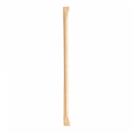 Trinkhalme Starr Einzeln Weiß Verpackt im Kraft Ø6mm 21cm (6000 Stück)