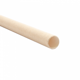 Trinkhalme aus Paper Kraft Eigestränk Ø10mm 21cm (50 Stück)