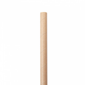 Trinkhalme aus Paper Kraft Eisgetränk Ø10mm 21cm (2400 Stück)