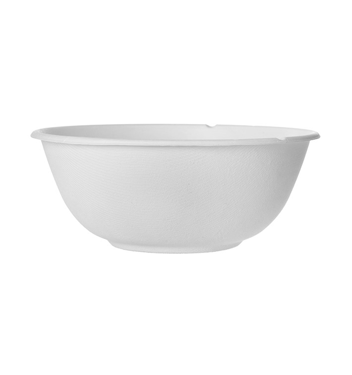 Schüssel Zuckerrohr Bagasse Weiß 1360ml (400 Stück) Schüssel Zuckerrohr Bagasse Weiß 1360ml (400 Stück)