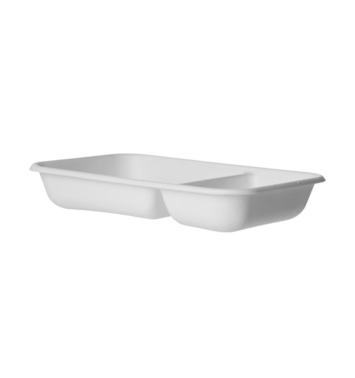 Ökologische Verpackung Weiß 2G 710ml 21,5x14,0x4,0 cm (50 Stück) Ökologische Verpackung Weiß 2G 710ml 21,5x14,0x4,0 cm (50 Stück)