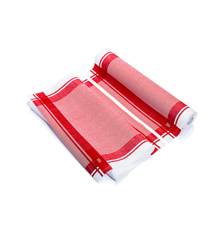 Küchenhandtuch Vintage Rot 40x64 cm P40cm (200 Stück) Küchenhandtuch Vintage Rot 40x64 cm P40cm (200 Stück)
