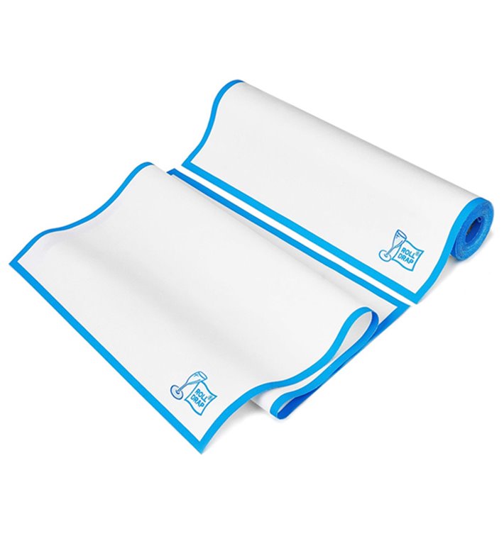 Weisses Küchenhandtuch mit Blauem Rand 40x80 cm P40cm (10 Stück) Weisses Küchenhandtuch mit Blauem Rand 40x80 cm P40cm (10 Stück)