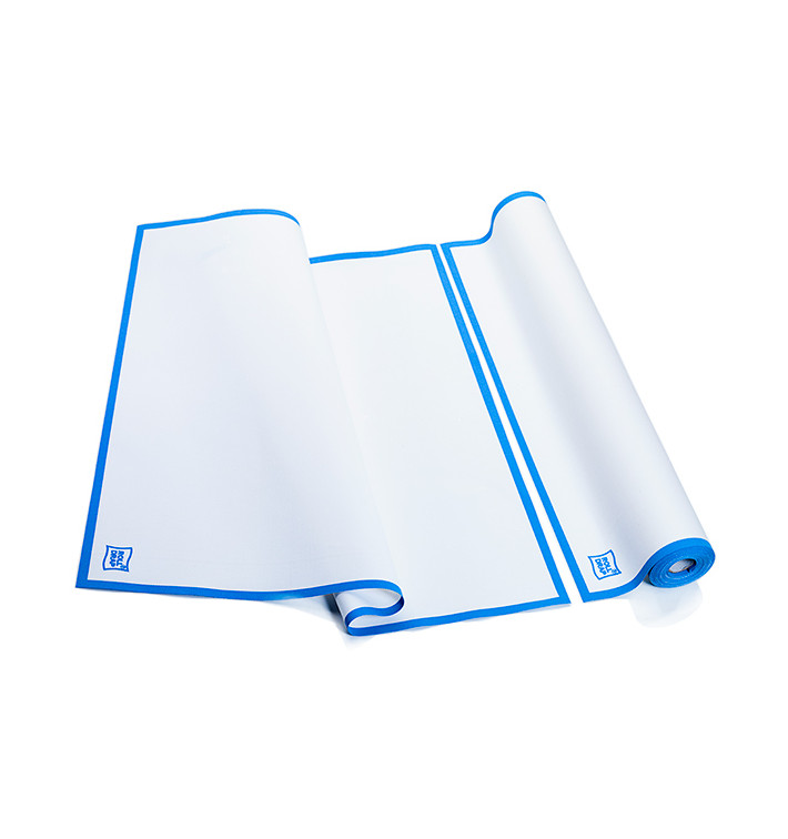 Weisses Küchenhandtuch mit Blauem Rand 52x64 cm P52cm (10 Stück) Weisses Küchenhandtuch mit Blauem Rand 52x64 cm P52cm (10 Stück)
