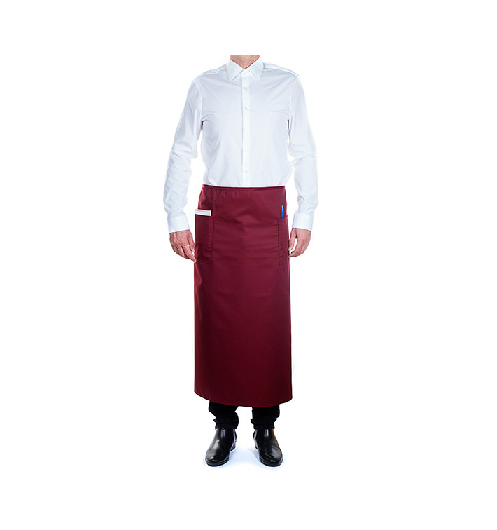 Schürze Fransösich mit 2 Tasche Winrot 90x110cm (20 Stück) Schürze Fransösich mit 2 Tasche Winrot 90x110cm (20 Stück)