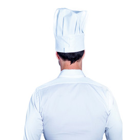 Kochmütze Le Chef Baumwolle weiß (1 Stück)