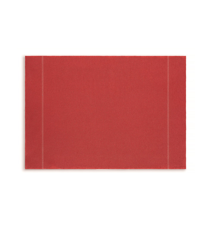 Tischsets Wiederverwendbar "Day Drap" Rot 32x45cm (72 Stück) Tischsets Wiederverwendbar "Day Drap" Rot 32x45cm (72 Stück)