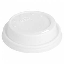 PlastikDeckel PS "Cappuccino" Weiß Ø8,1cm (100 Stück)