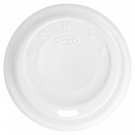 PlastikDeckel PS "Cappuccino" Weiß Ø8,1cm (100 Stück)