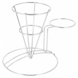 Pommestütenhalter mit Soβenbecher Ø83x127mm(12 Stück)