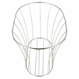 StahlKorb Oval Silber 210x127x127mm (1 Stück)