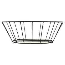 StahlKorb Oval Schwarz 216x140x76mm (1 Stück)