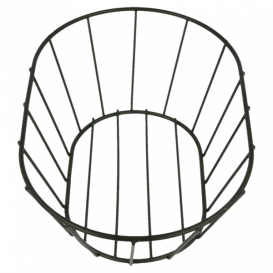 StahlKorb Oval Schwarz 216x140x76mm (1 Stück)