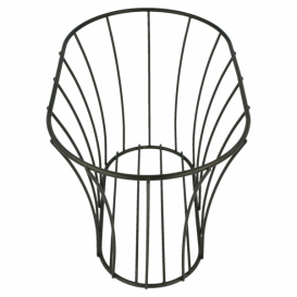 StahlKorb Oval Schwarz 210x127x127mm (12 Stück)