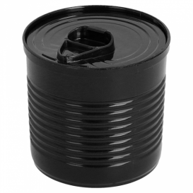 Konservendose Plastik Schwarz PS 110ml Ø6x5,7cm (25 Stück)