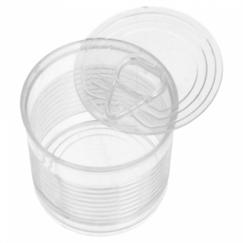 Konservendose Plastik Trans. PS 220ml Ø7,4x7cm (20 Stück)