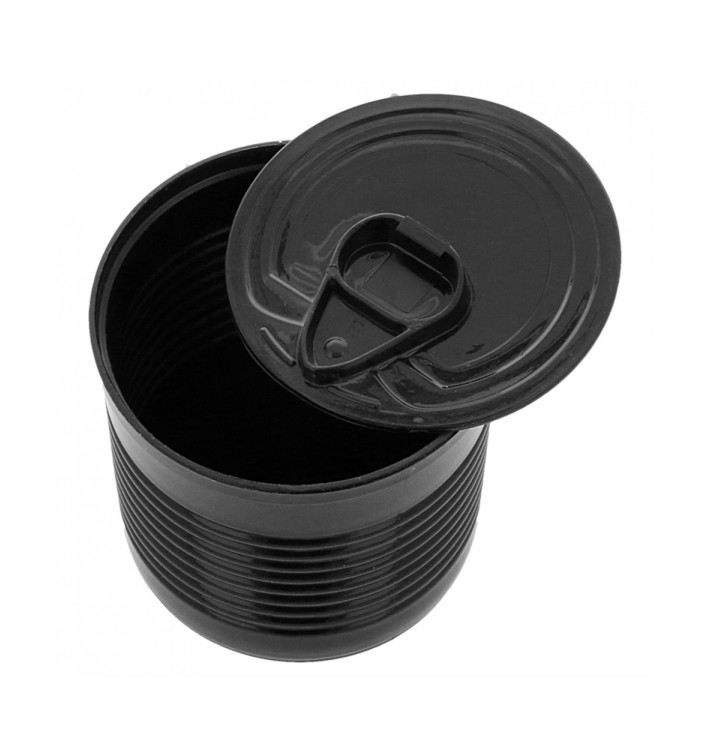 Konservendose Plastik Schwarz PS 220ml Ø7,4x7cm (20 Stück) Konservendose Plastik Schwarz PS 220ml Ø7,4x7cm (20 Stück)