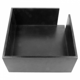 Serviettenhalter Cocktail Aus Schwarzer Bambus 21x21x10cm (1 Stück)