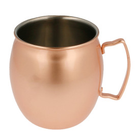Mini Edelstahl-Krug Stahl Kupfer 540ml Ø86x100mm (6 Stück)