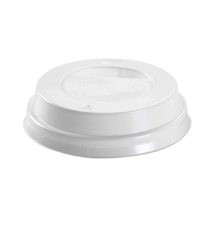 Tapa Agujero Blanca Vaso Carton 4oz/120ml (100 Unidades) Tapa Agujero Blanca Vaso Carton 4oz/120ml (100 Unidades)