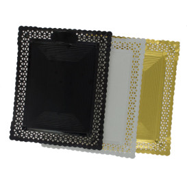 Papptablett Spitze Golden 22x27 cm (50 Stück)