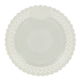 Pappteller Rund Spitze weiß 20 cm (100 Stück)