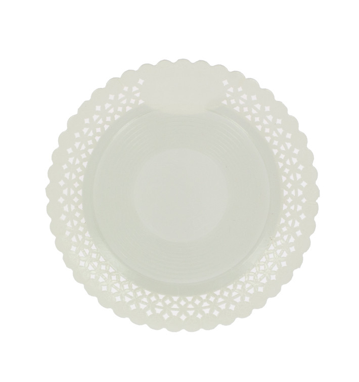 Pappteller Rund Spitze weiß 35 cm (50 Stück) Pappteller Rund Spitze weiß 35 cm (50 Stück)