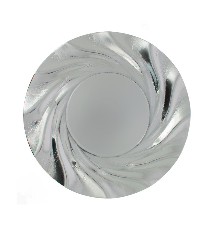 Pappteller Rund Silber Acuario 350 mm (25 Stück) Pappteller Rund Silber Acuario 350 mm (25 Stück)