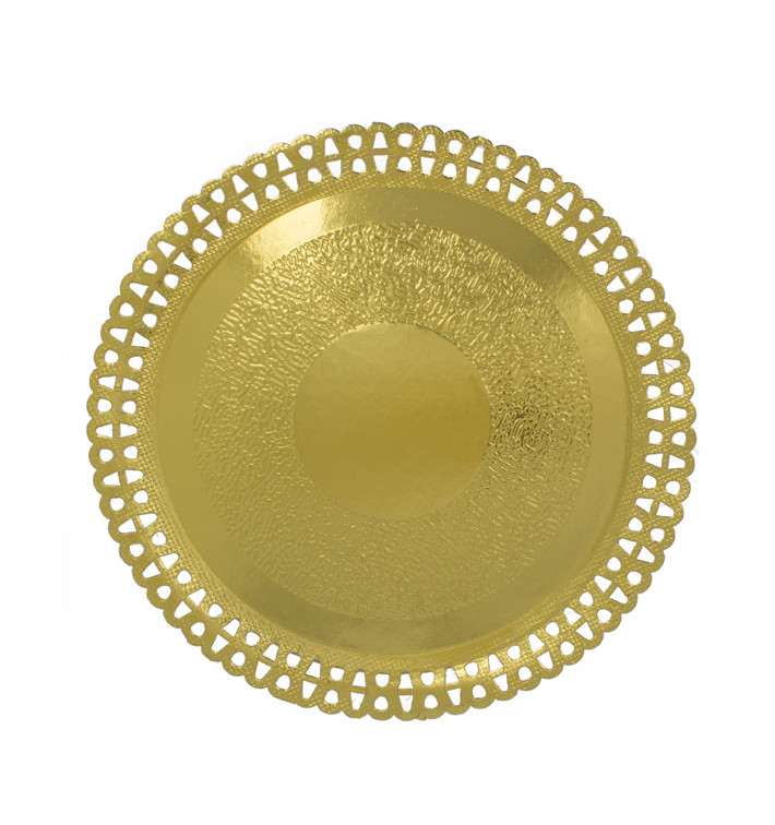 Pappteller Rund Spitze Golden 290 mm (50 Stück) Pappteller Rund Spitze Golden 290 mm (50 Stück)