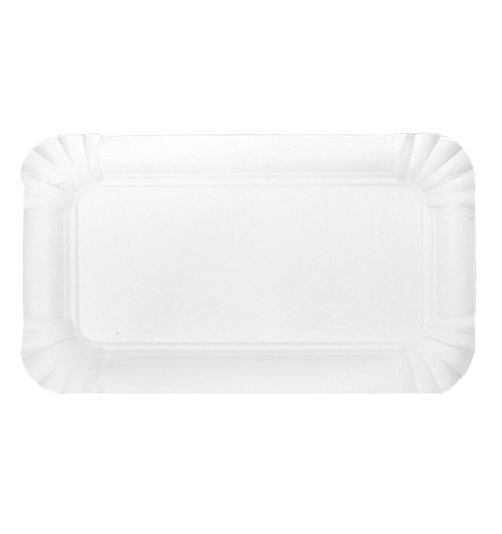Pappschale rechteckig weiß 9x15 cm (100 Stück) Pappschale rechteckig weiß 9x15 cm (100 Stück)