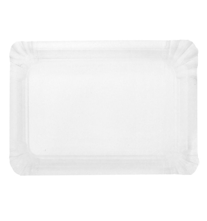 Pappschale rechteckig weiß 16x22 cm (100 Stück) Pappschale rechteckig weiß 16x22 cm (100 Stück)