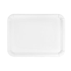 Pappschale rechteckig weiß 20x27 cm (800 Stück)