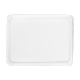 Pappschale rechteckig weiß 28x36 cm (300 Stück)