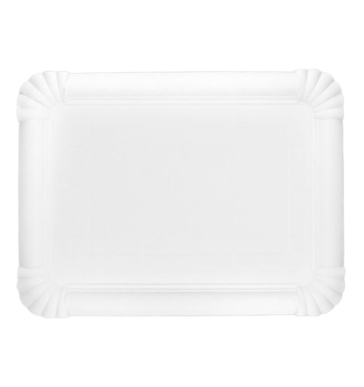 Pappschale rechteckig weiß 18x24cm (100 Stück) Pappschale rechteckig weiß 18x24cm (100 Stück)