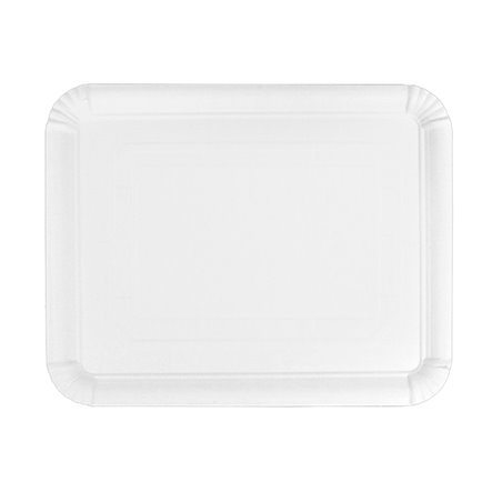 Pappschale rechteckig weiß 22x28cm (100 Stück)